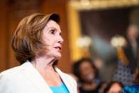 Speaker of the House Nancy Pelosi speaks during a news conference at the U.S. Capitol on July 1, 2021.