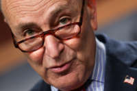 Chuck Schumer's face, really close up