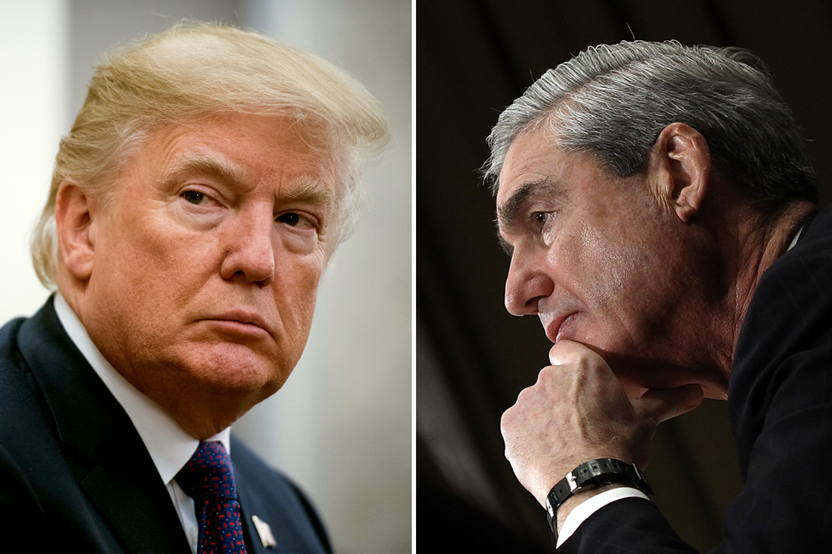 Donald Trump and special counsel Robert S. Mueller III.