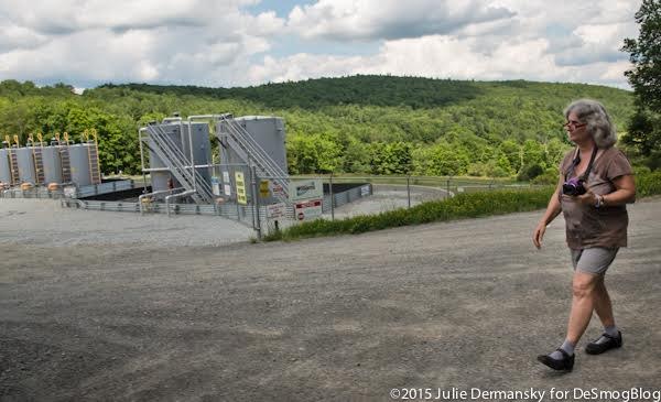 Scroggins continues to document the fracking industry in Susquehanna County. (Photo: Julie Dermansky)