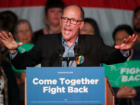 DNC Chairman Tom Perez, speaks to a crowd of supporters at a Democratic unity rally at the Rail Event Center on April 21, 2017, in Salt Lake City, Utah.