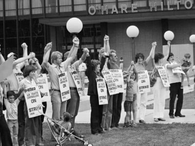 Ronald Reagan's firing of 11,000 striking air traffic controllers put an end to the public sector strike wave. But not even Reagan challenged public workers' right to collective bargaining.
