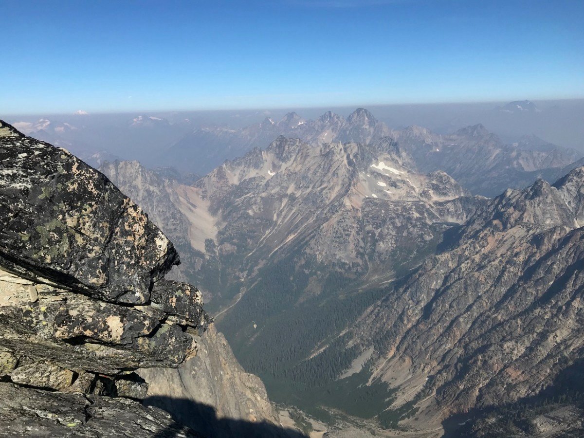 Wildfire smoke covering the Cascade Mountains from 9,000 feet and below. As anthropogenic climate disruption progresses, science shows wildfires becoming larger, burning hotter and occurring far more frequently.