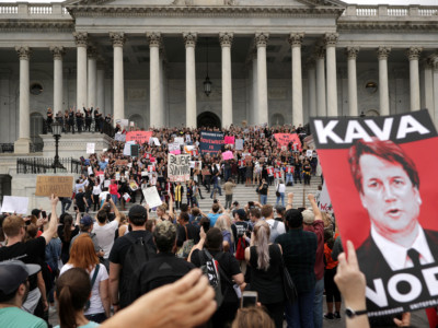 Justice Brett Kavanaugh on October 6, 2018, in Washington, DC.