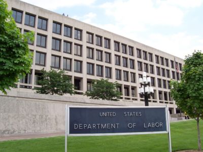 The Frances Perkins Building of the U.S. Department of Labor headquarters in Washington, DC.