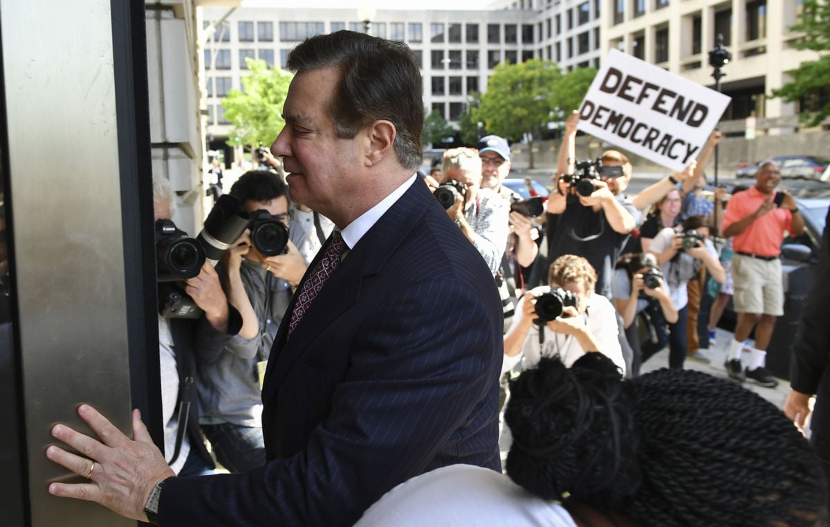 Paul Manafort arrives for a hearing at US District Court on June 15, 2018, in Washington, DC.