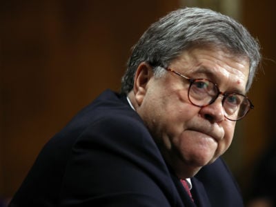 U.S. Attorney General William Barr testifies on the Justice Department's investigation of Russian interference in the 2016 presidential election before the Senate Judiciary Committee May 1, 2019, in Washington, D.C.