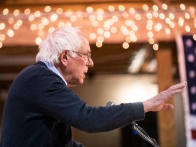 Democratic presidential candidate Sen. Bernie Sanders speaks during a town hall at the Fort Museum on May 4, 2019 in Fort Dodge, Iowa.
