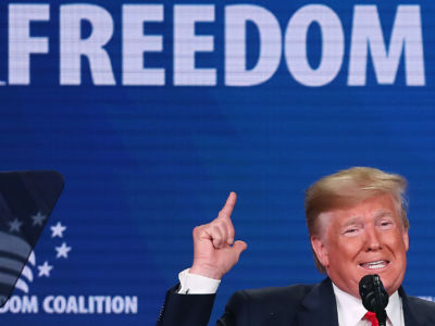 Trump speaks at the Faith and Freedom Coalition 2019 Road To Majority Policy Conference at the Marriott Wardman Park Hotel, on June 26, 2019, in Washington, D.C.