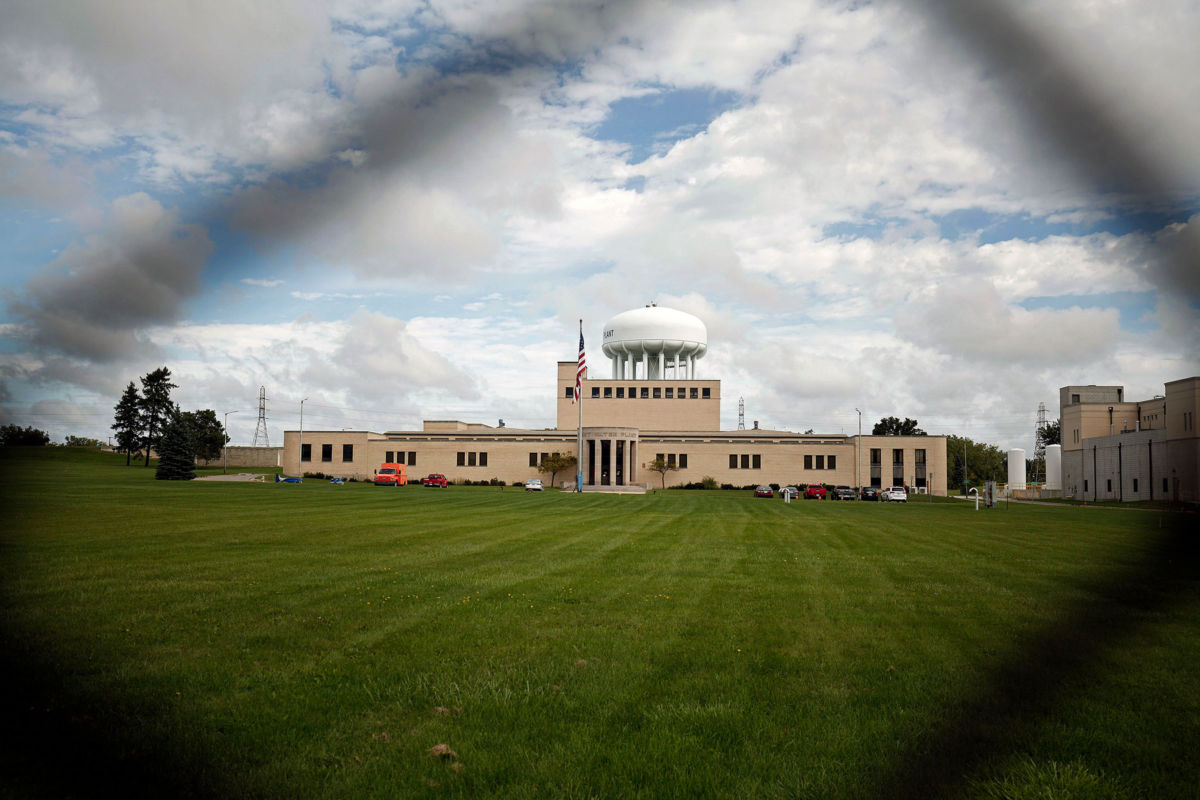 The Flint Water Treatment Plant is shown September 14, 2016, in Flint, Michigan.