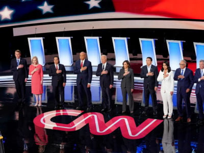 CNN took an approach to the debates more befitting a football game than an exercise in democracy.