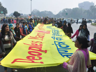 The Women’s March for Change campaign in India.