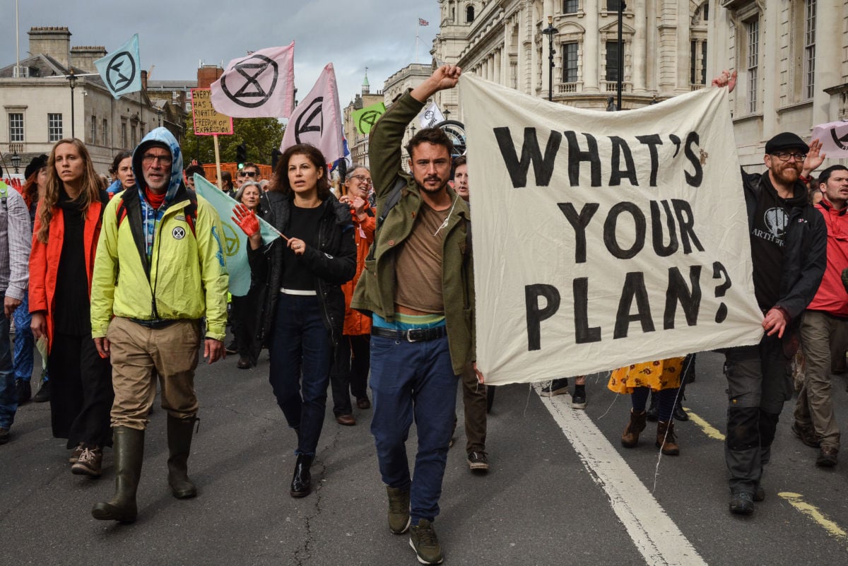 Nearly 1,800 Extinction Rebellion protesters in London, UK, were arrested on October 18, 2019, as the group continued its protest for climate action in defiance of a police ban.