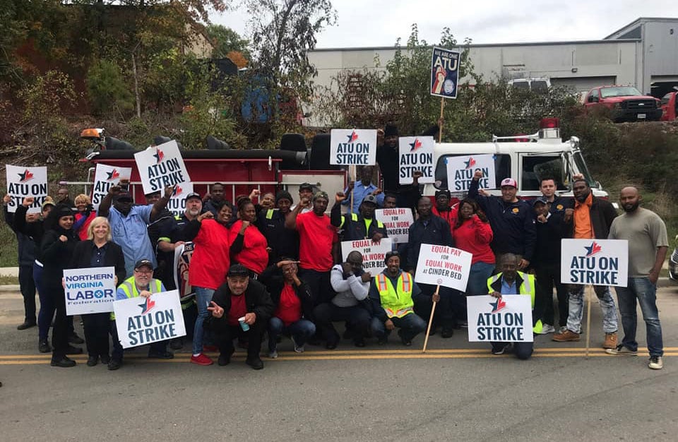Washington Metro Area Transit Authority (WMATA) Metrobus workers employed by Transdev at WMATA's Cinder Bed Road garage launched a strike on October 24, 2019, over safety concerns, service issues and unfair labor practices.