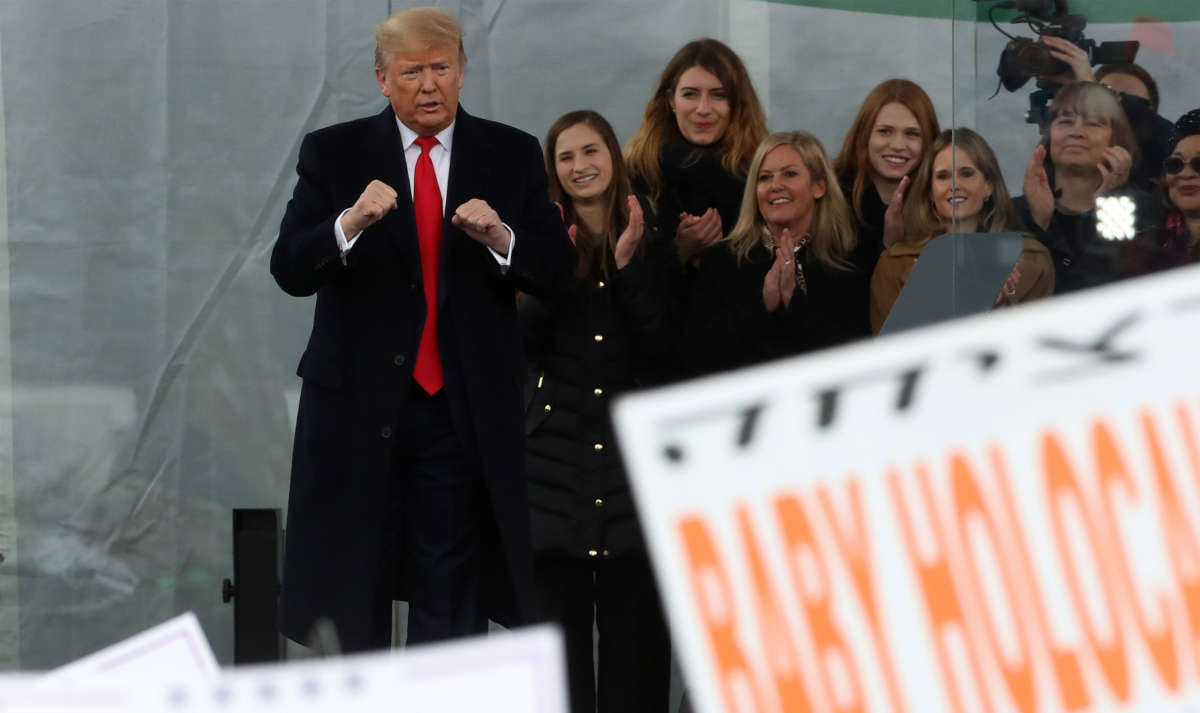 President Trump speaks at the 47th March For Life rally on the National Mall, January 24, 2019, in Washington, D.C.