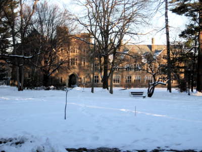 The remains were found in Blodgett Hall, pictured here in 2008.
