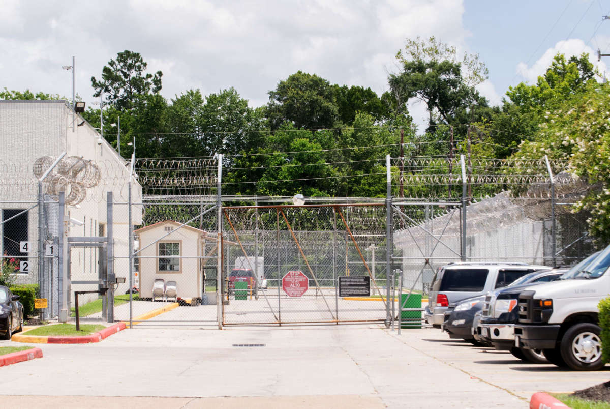 CoreCivic's Houston processing center is pictured June 24, 2018.