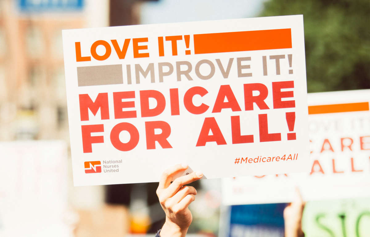 A Medicare for All rally held in 2017