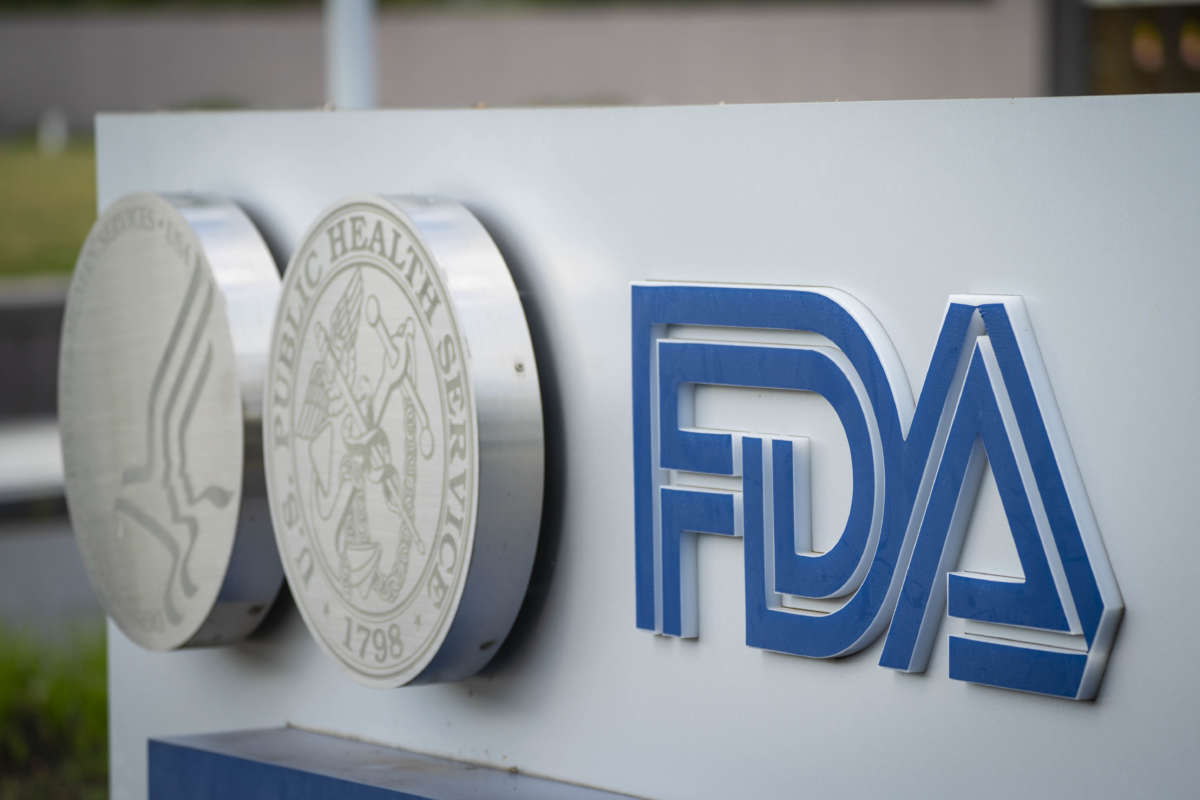 the exterior sign for the fda