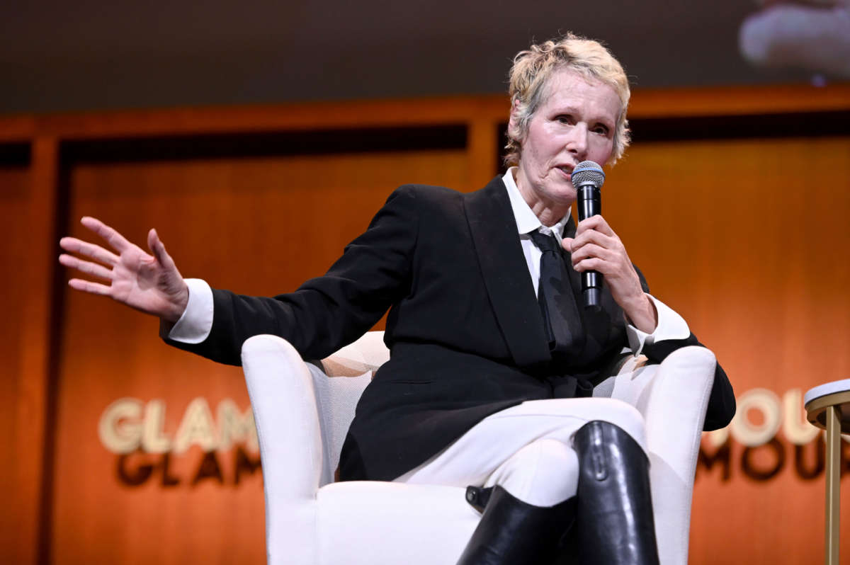 E. Jean Carroll speaks onstage during a panel at the 2019 Glamour Women Of The Year Summit at Alice Tully Hall on November 10, 2019, in New York City.