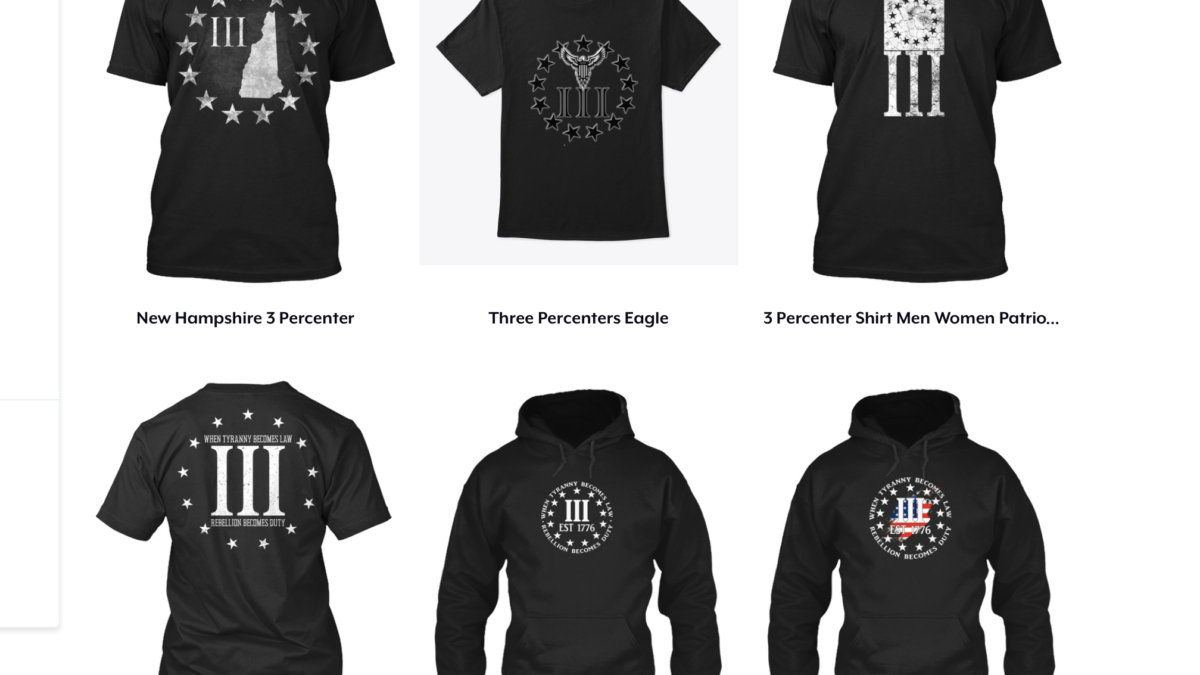 three percenter t shirt