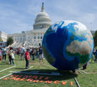 A climate strike on the Capitol grounds in Washington, D.C., September 20, 2019.