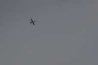 A military drone is seen flying over the Syrian village of Nahleh on October 31, 2020.