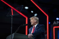 Former President Donald Trump speaks during the final day of the Conservative Political Action Conference CPAC held at the Hyatt Regency Orlando on Sunday, Feb 28, 2021, in Orlando, FL.