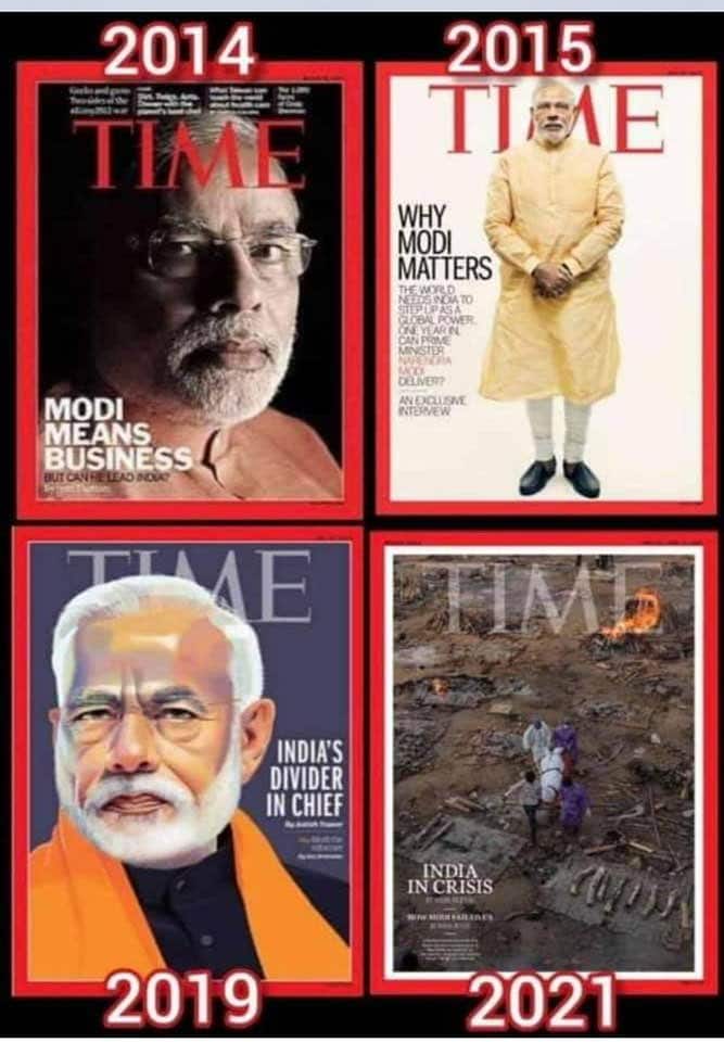 Modi on TIME Magazine covers