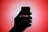 The YouTube app is seen displayed on a smartphone screen.