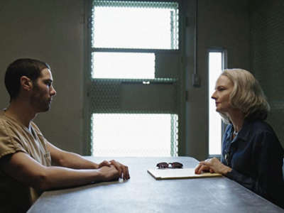 Jodie Foster and Tahar Rahim in The Mauritanian.