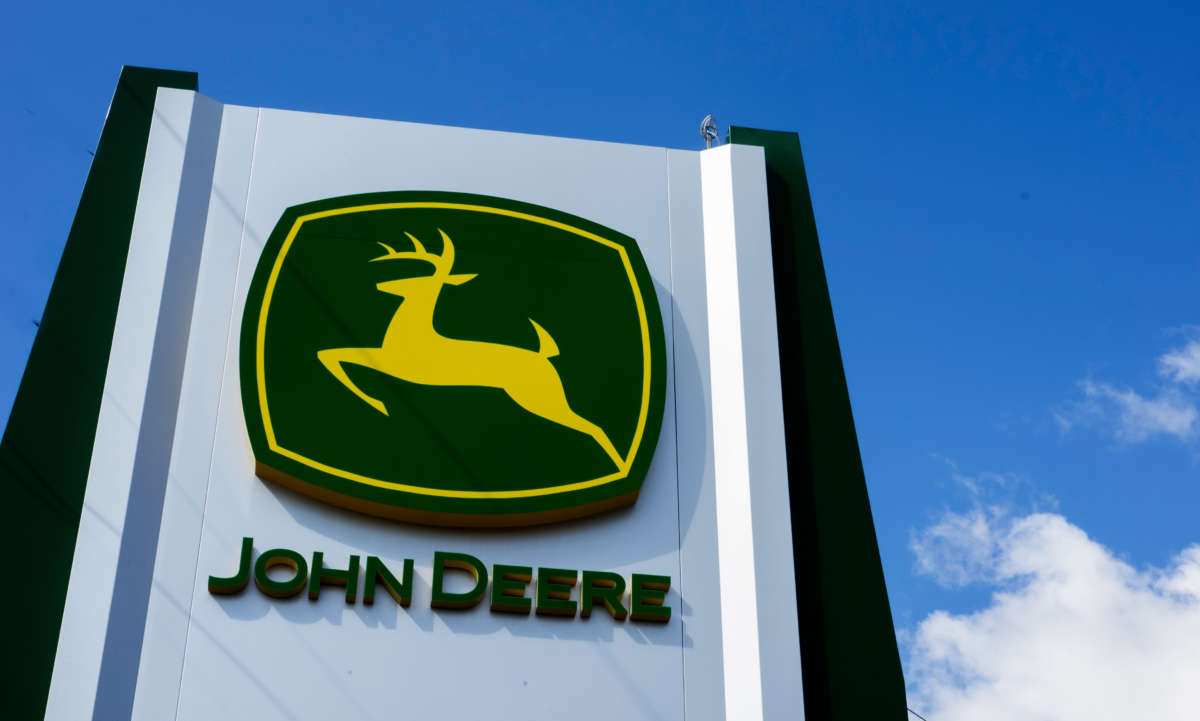 John Deere sign