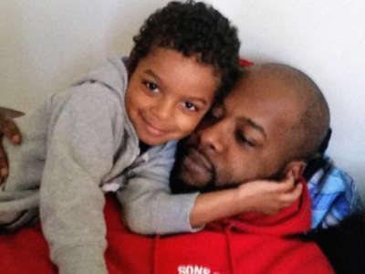 Donnell Murray with his son.
