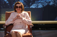 Speaker of the House Nancy Pelosi attends the 10th anniversary celebration of the Martin Luther King, Jr. Memorial near the Tidal Basin on the National Mall on October 21, 2021, in Washington, D.C.