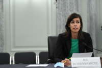 Federal Communication Commission Commissioner Jessica Rosenworcel testifies during an oversight hearing to examine the Federal Communications Commission on Capitol Hill on June 24, 2020, in Washington, D.C.