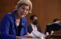 Sen. Elizabeth Warren speaks during a hearing at Dirksen Senate Office Building on August 3, 2021, on Capitol Hill in Washington, D.C.