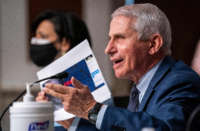 Dr. Anthony Fauci, White House Chief Medical Advisor and Director of the NIAID, gives an opening statement during a Senate Health, Education, Labor, and Pensions Committee hearing on January 11, 2022, at Capitol Hill in Washington, D.C.