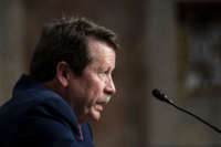 Robert Califf testifies during the Senate Health, Education, Labor and Pensions Committee hearing on the nomination to be commissioner of the Food and Drug Administration on December 14, 2021.