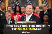 Rep. Donald Norcross speaks during a press conference advocating for the passage of the Protecting the Right to Organize (PRO) Act in the House of Representatives on Capitol Hill on February 5, 2020, in Washington, D.C.