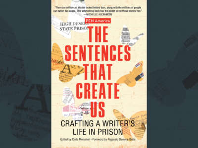 The book cover for The Sentences That Create Us: Crafting a Writer's Life in Prison