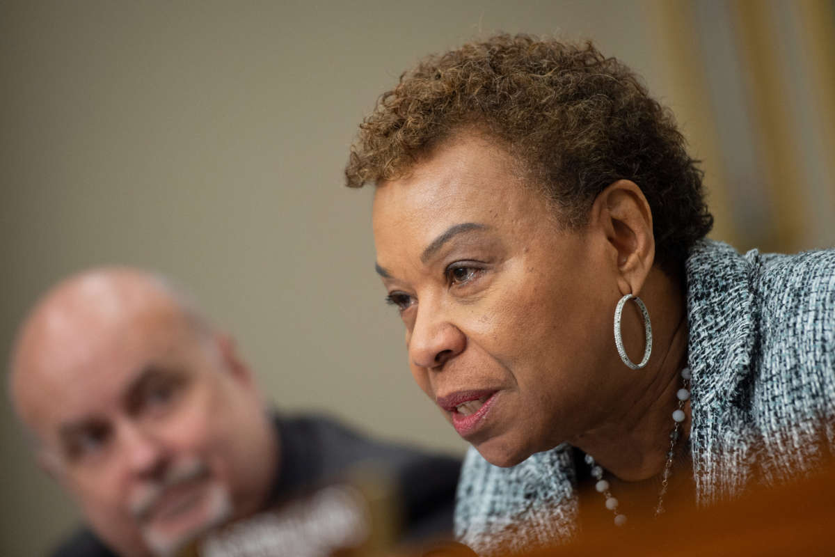 Rep. Barbara Lee speaks during a hearing in Washington, D.C., on February 27, 2020.