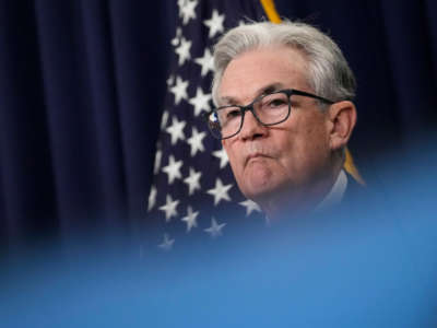 Federal Reserve Board Chairman Jerome Powell speaks during a news conference at the headquarters of the Federal Reserve on June 15, 2022, in Washington, D.C.