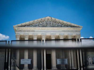 Fencing guards the U.S. Supreme Court on Capitol Hill on June 30, 2022, in Washington, D.C.