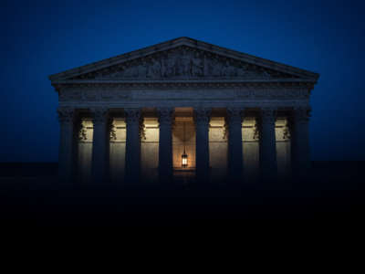 The Supreme Court building is pictured on January 27, 2022, in Washington, D.C.