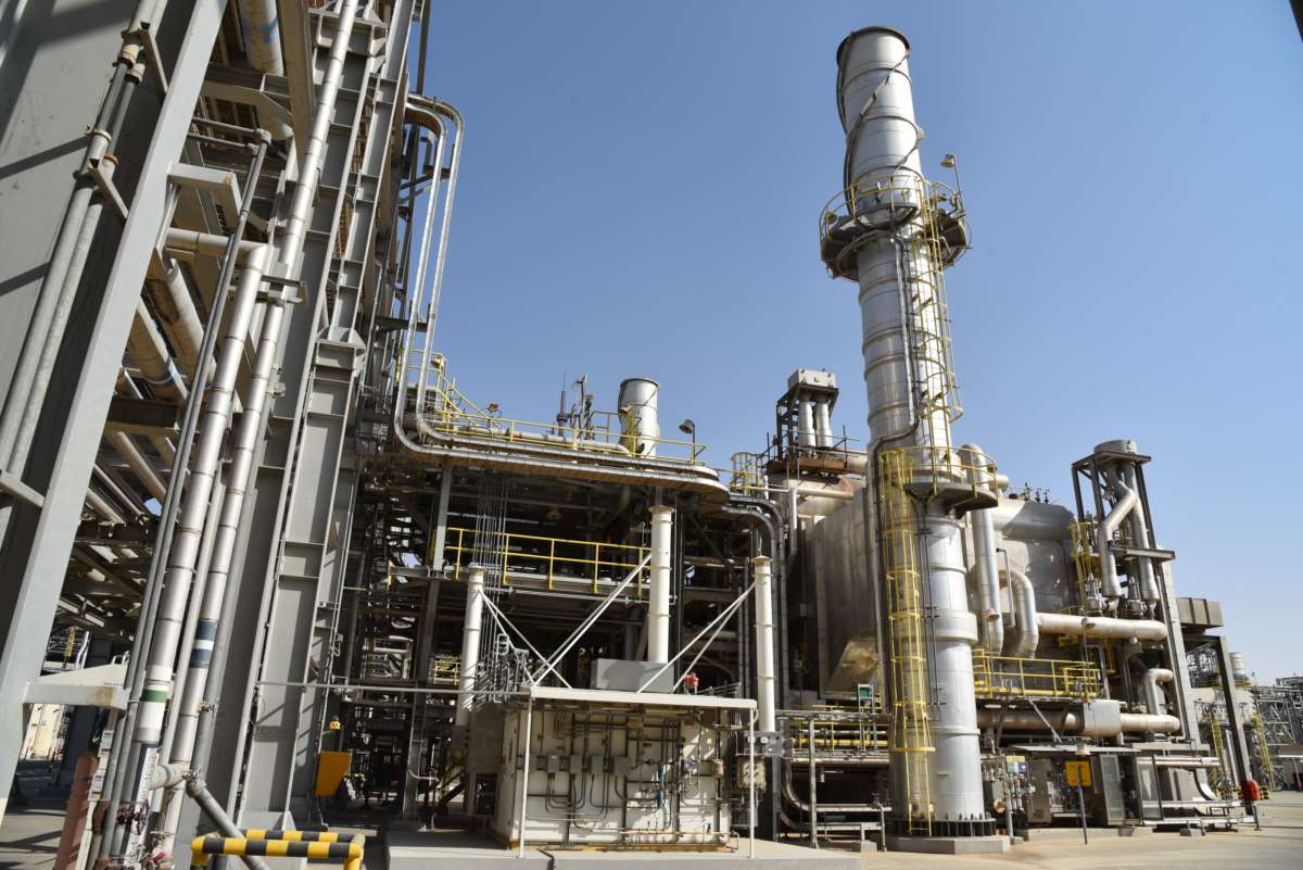 The industrial estate of Saudi oil giant Aramco