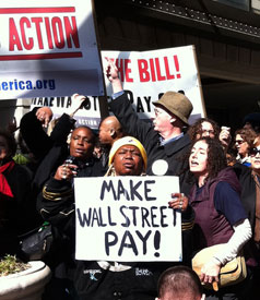 Activists Hold Wall Street Accountable for Economic Crisis