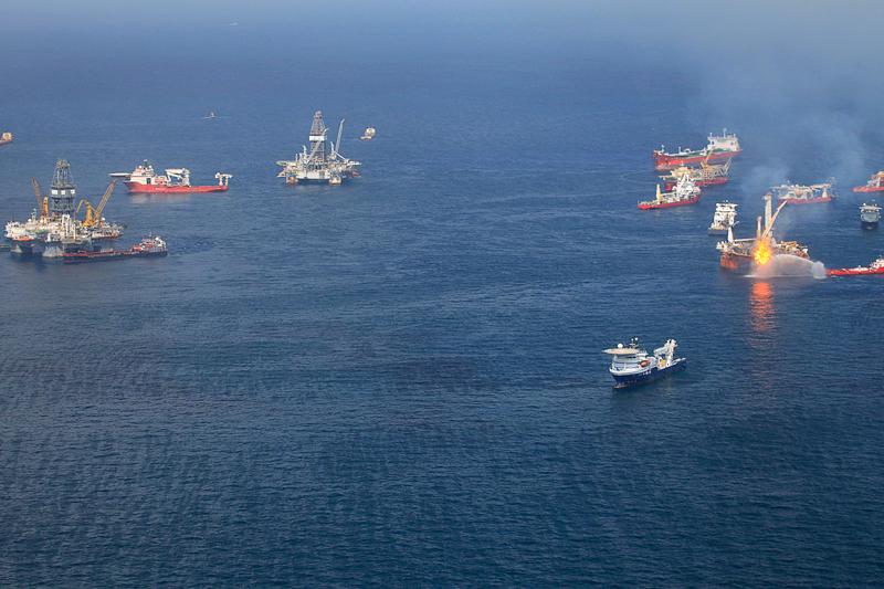 Gulf oil clean-up operations. Photo by Erika Blumenfeld
