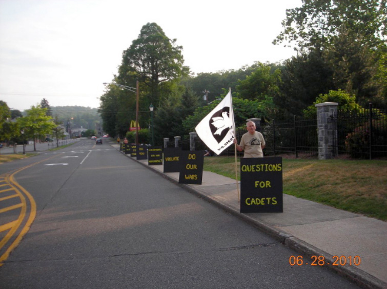eorge Andrzejewski, one of those welcoming cadets and their families to West Point, June 28, 2010.