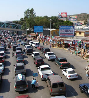 Tijuana border crossing