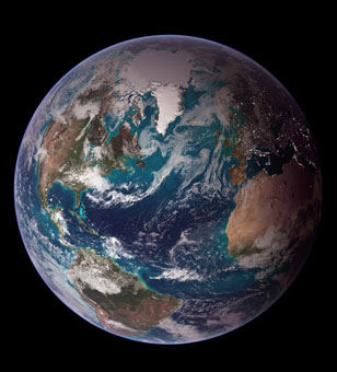Earth viewed from space